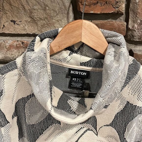 Burton Cowl Neck Stretch Cotton Knit Sweater - Picture 2 of 7